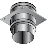 Dubbelwandige rookgasbocht, Isoleco DP 25 DP 621, 80/130mm